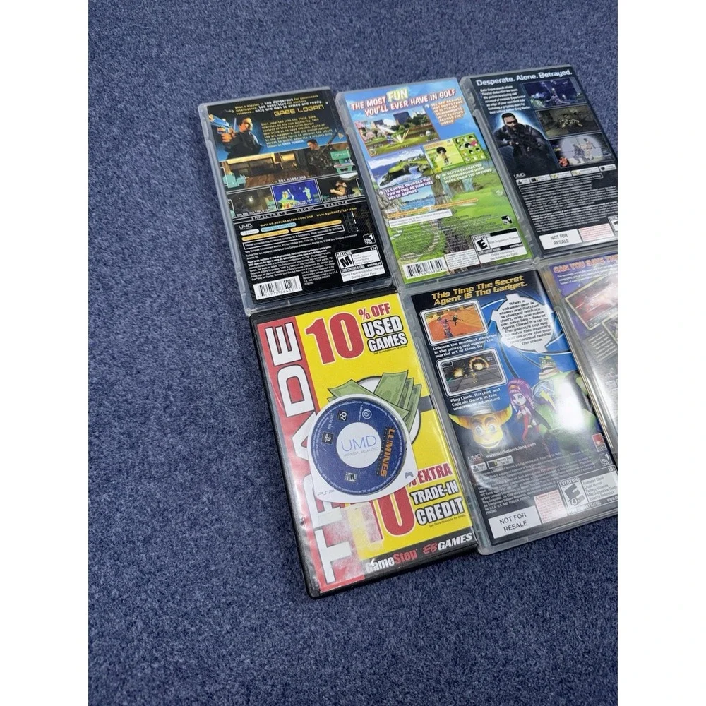 Lot Of 6 PSP Games Sony PlayStation Portable Variety Tested Clean!